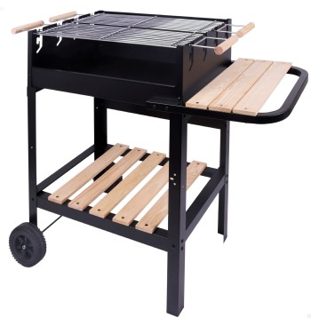 Barbecue au charbon de bois portable double grille