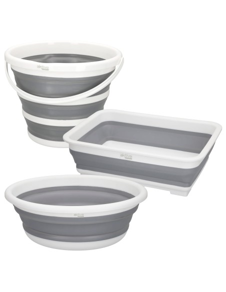 Seau, bassine et seau pliant