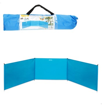 Brise-vent de plage pliable en aluminium 300x75 cm
