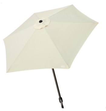 Parasol hexagonal Ø270 cm mât aluminium couleur crème