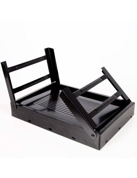 Barbecue portable pliant rectangulaire noir 50x30x23 cm
