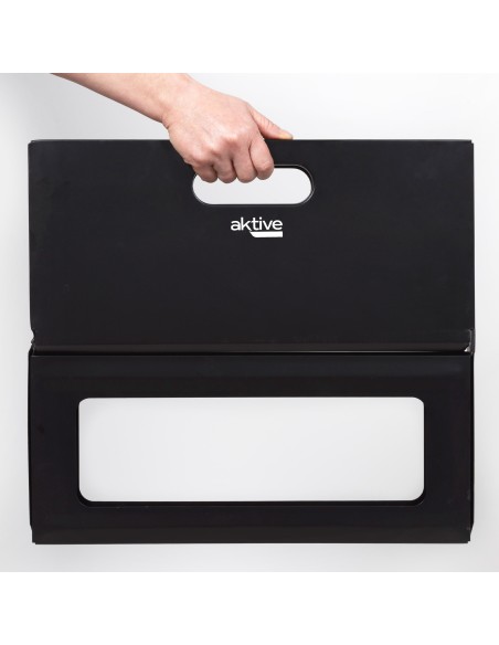 Barbecue portable pliable rectangulaire noir 45x29x30 cm