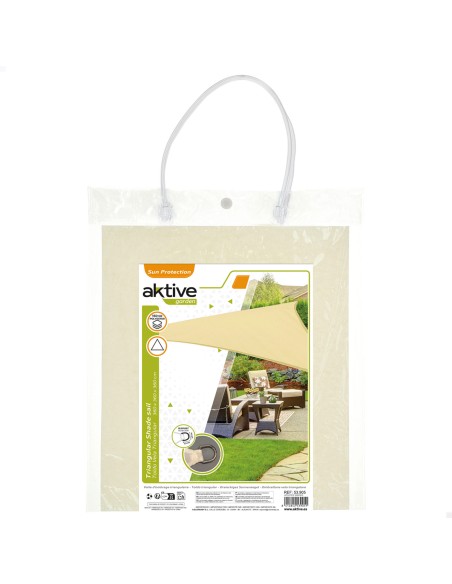 Store triangulaire 360x360x360 cm couleur crème