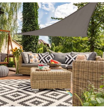 Store triangulaire 360x360x360 cm anthracite 2