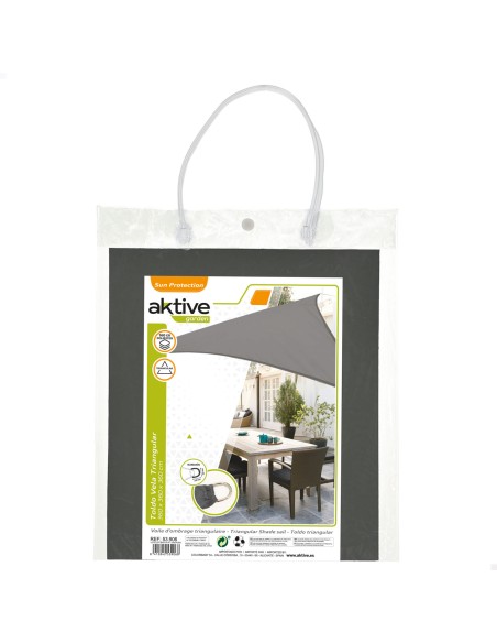 Store triangulaire 360x360x360 cm anthracite