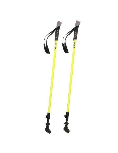 Jeu de bâtons de marche nordique extensibles 82-135 cm 2 sec avec poignée en caoutchouc