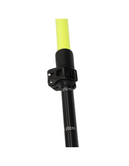 Jeu de bâtons de marche nordique extensibles 82-135 cm 2 sec avec poignée en caoutchouc