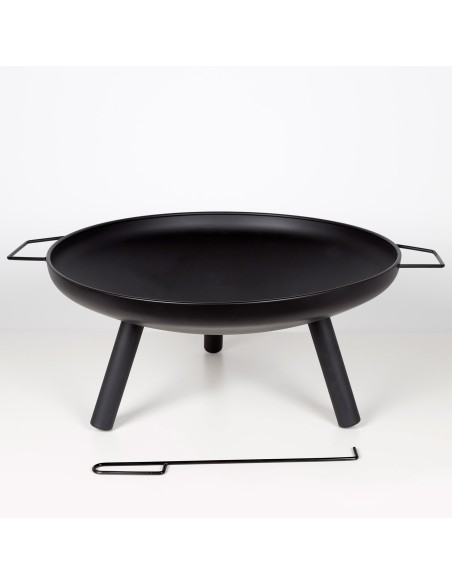 Brasier d'extérieur portable Ø59 cm avec tisonnier