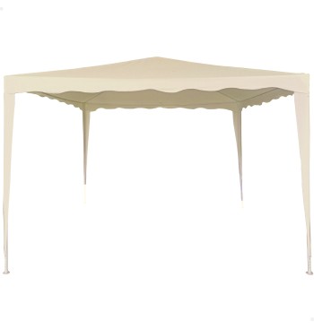 Tonnelle de jardin amovible 300x300x240 cm crème