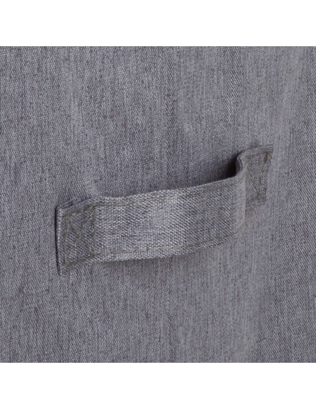 Panier à linge Max Home, 100 litres, gris foncé, 2 compartiments avec sacs amovibles