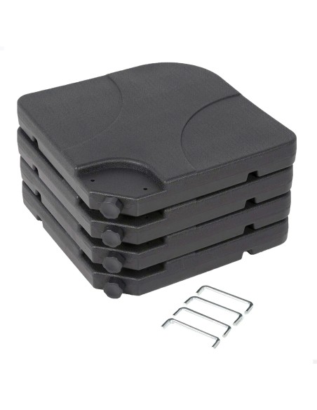 Base de parasol rechargeable carrée 4 pcs.