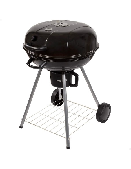 Barbecue à charbon rond portable avec couvercle