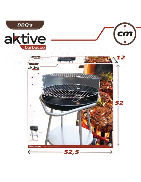 Barbecue rond portatif 4 niveaux