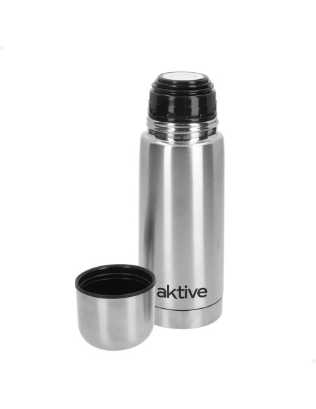 Bouteille thermos 350 ml en acier inoxydable avec bouchon à vis anti-fuites