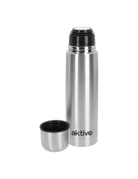 Bouteille thermos 500 ml en acier inoxydable, bouchon à vis, doseur anti-fuite