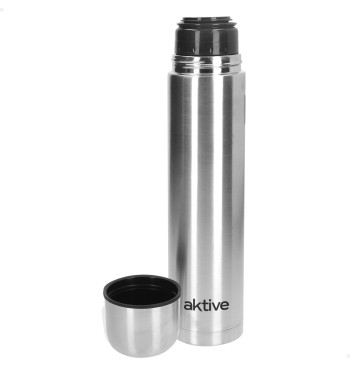 Thermos 1 L bouchon à vis en acier inoxydable doseur...