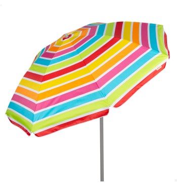 Parapluie de plage 8 tiges 200 cm rayé couleurs