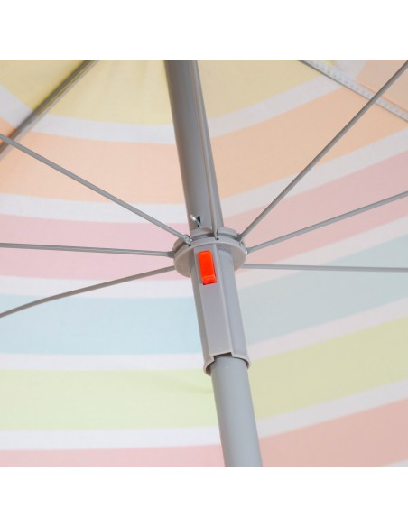 Parapluie de plage 8 tiges 200 cm rayé couleurs