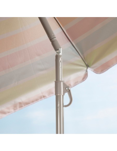 Parapluie de plage 8 tiges 180 cm rayé couleurs