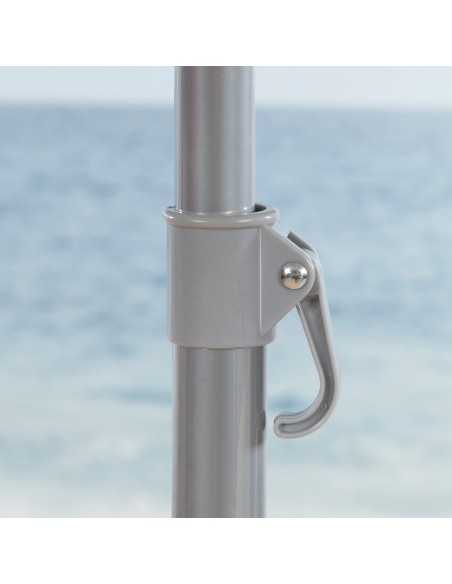 Parapluie de plage coupe-vent 8 tiges 220 cm rayures marinières
