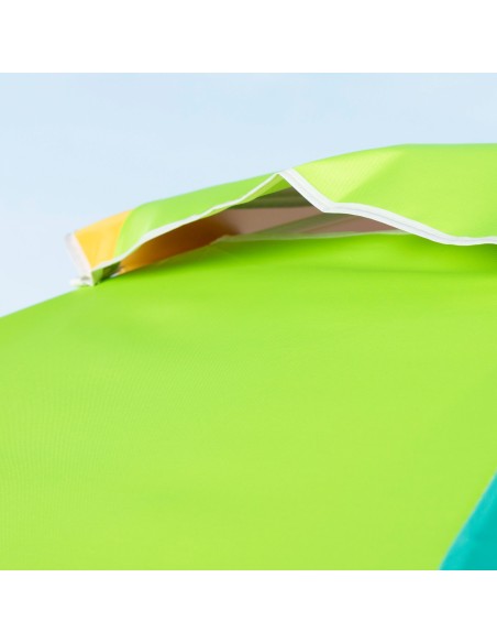 Parapluie de plage coupe-vent 8 tiges 200 cm multicolore