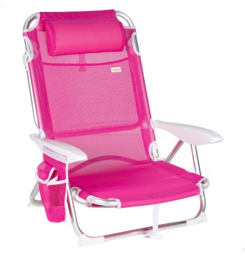 Chaise de plage pliante basse multipositions 51x45x76 cm...