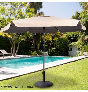Grand parasol de jardin inclinable coupe-vent 230 cm UV50... 2