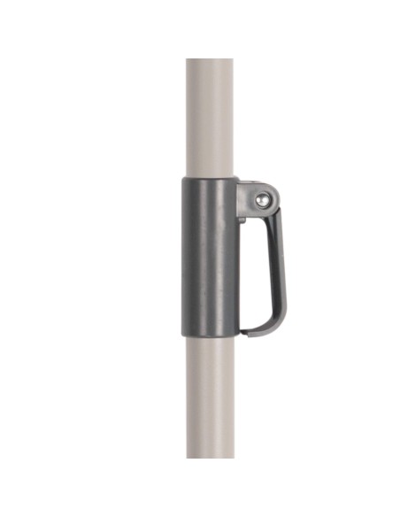 Grand parasol de jardin inclinable coupe-vent 230 cm UV50 ivoire