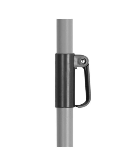 Grand parasol de jardin inclinable coupe-vent 230 cm UV50 anthracite