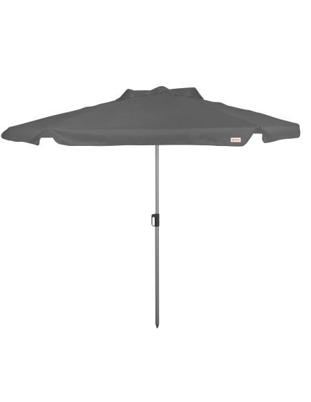 Grand parasol de jardin inclinable coupe-vent 230 cm UV50 anthracite