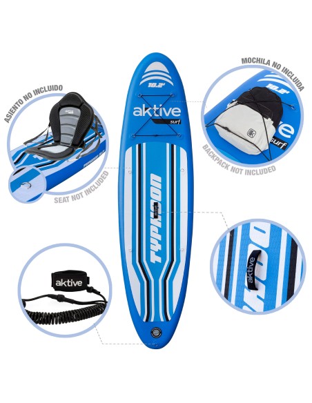 Planche de paddle surf gonflable 10,2'' de niveau avancé