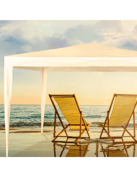 Tonnelle jardin amovible 300x300x250 cm blanc