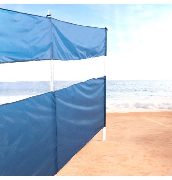 Brise-vent de plage polyvalent 4 mètres avec vue panoramique 2