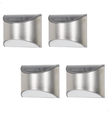 Lot de 4 appliques solaires LED 5-10 lumen appliques en...
