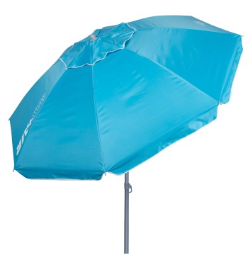 Parapluie plage coupe-vent 8 tiges 200 cm bleu