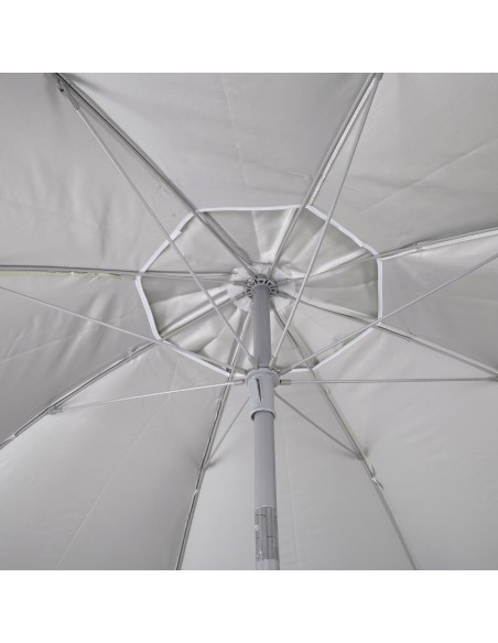 Parapluie plage coupe-vent 8 tiges 200 cm bleu