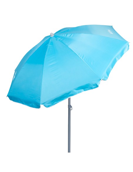 Parapluie de plage 8 tiges 180 cm bleu