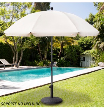 Parasol de jardin inclinable 240 cm UV30 beige 2