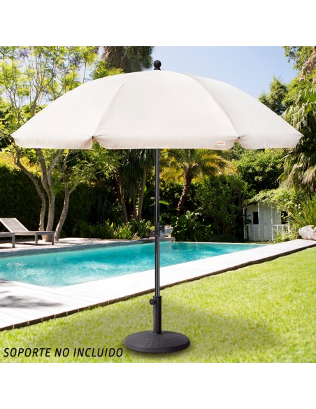 Parasol de jardin inclinable 240 cm UV30 beige