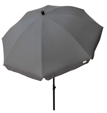 Parasol de jardin inclinable 240 cm UV30 gris
