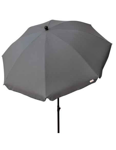 Parasol de jardin inclinable 240 cm UV30 gris