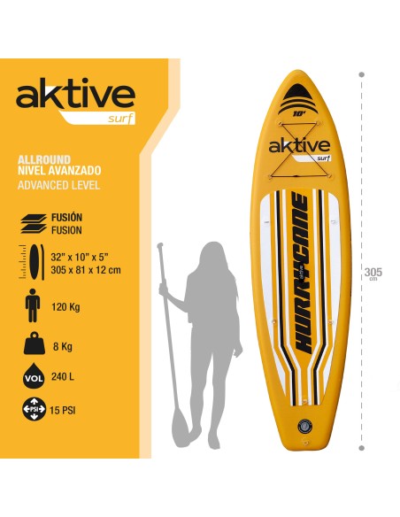 Planche de paddle surf gonflable 10'' de niveau avancé