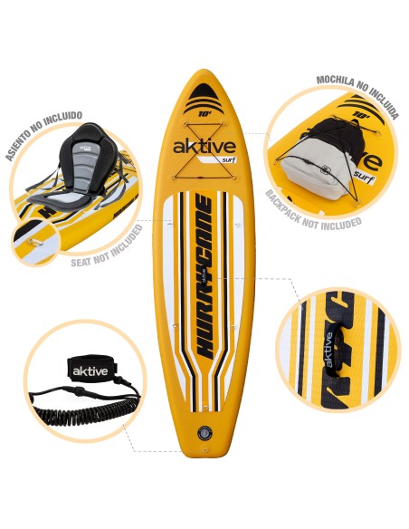 Planche de paddle surf gonflable 10'' de niveau avancé