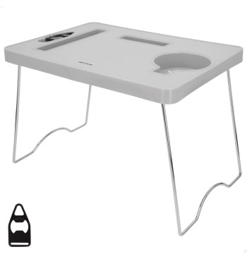 Table de plage pliante avec porte-gobelets