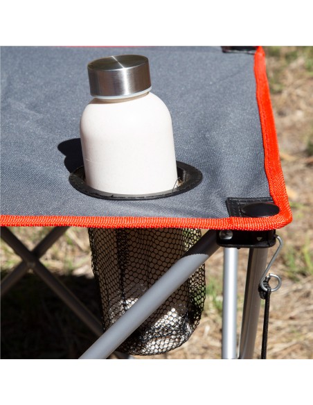 Set de table et 2 chaises de camping en acier