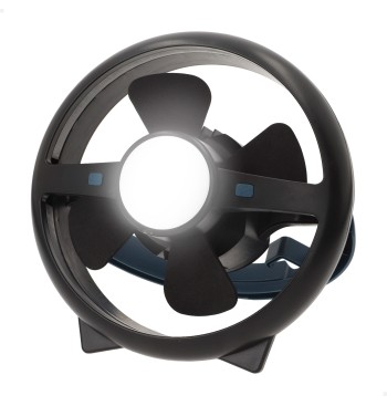 Lampe de camping LED USB 3 en 1 avec ventilateur, 100 lumens