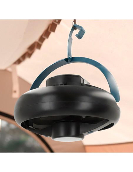 Lampe de camping LED USB 3 en 1 avec ventilateur, 100 lumens