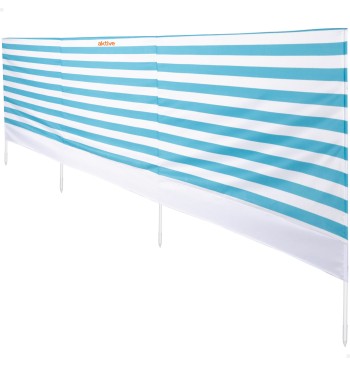 Brise-vent de plage à rayures nautiques 480x100 cm UV30