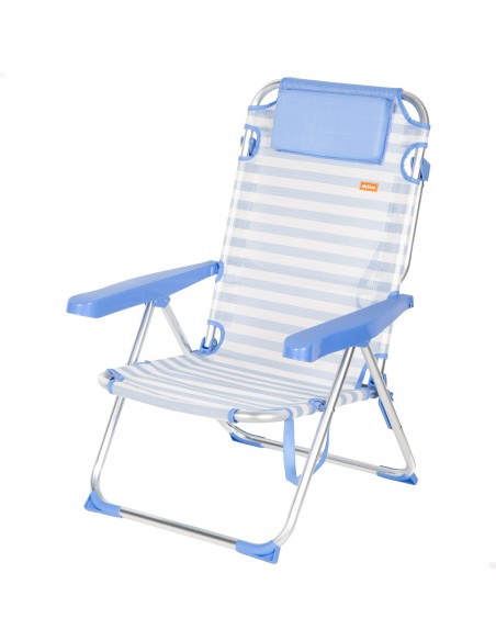 Silla playa multiposición 48x60x90 cm marinera