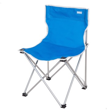 Chaise de camping pliante bleue 43x43x71 cm avec poignée...